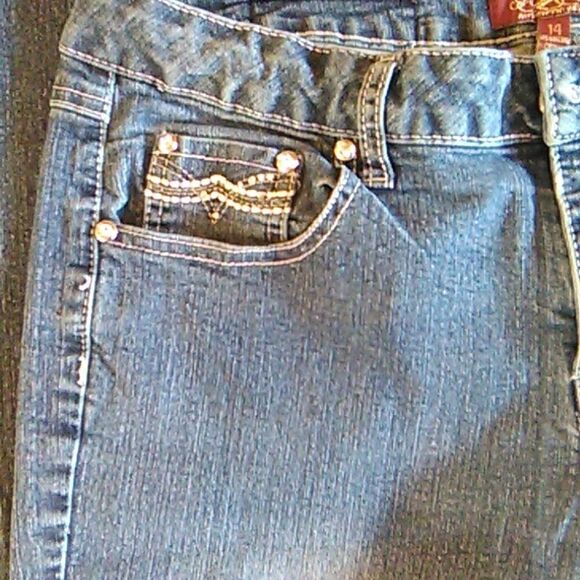 One Five One Embellished Slightly Flared Jeans - Picture 2 of 12